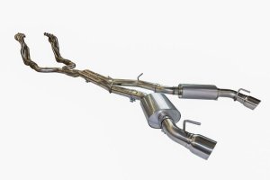 Chevrolet Camaro Performance Exhaust - Kooks Headers - 2in Headers & GREEN Exhaust Kit - Polished Dual Tips - `16-`24